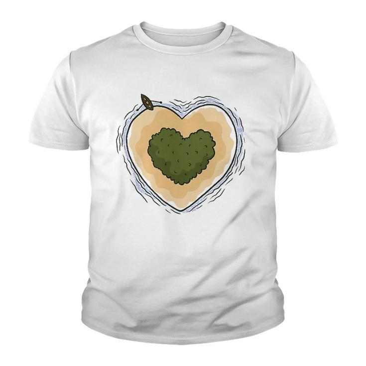 Heart Island Travel Boating Lover Youth T-shirt