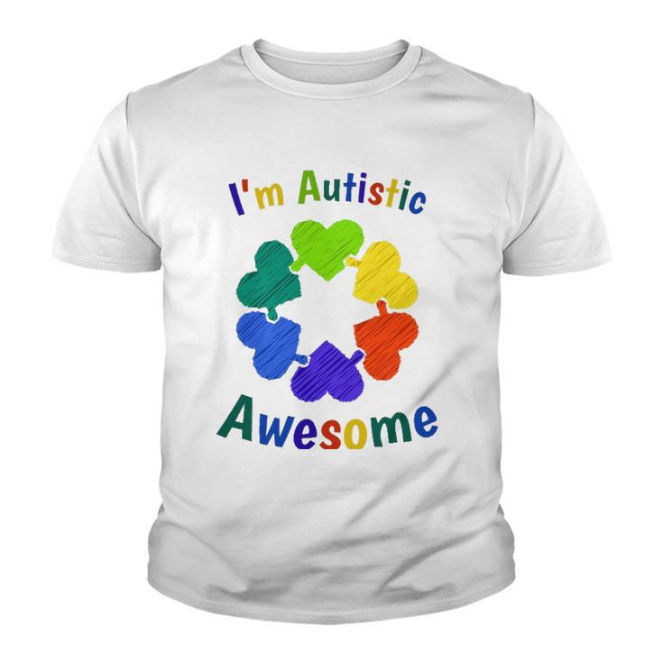 Im Autistic Means Im Awesome Autism Awareness Youth T-shirt