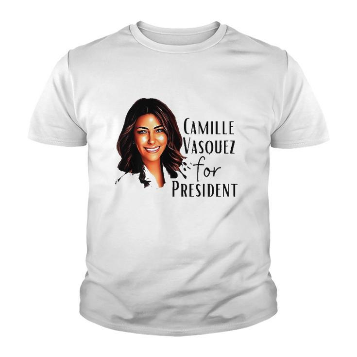 Johnny Depps Lawyer Camille Vazquez For President Youth T-shirt