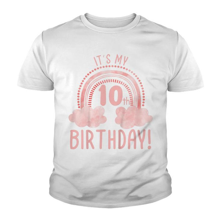 Kids Its My 10Th Birthday 10 Years Old Tenth Birthday  Youth T-shirt