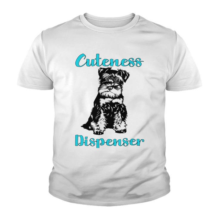 Miniature Schnauzer At Home Cuteness Dispenser Multi Tasking Dog Youth T-shirt