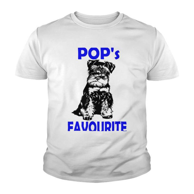 Miniature Schnauzer At Home Pops Favourite Multi Tasking Dog Youth T-shirt