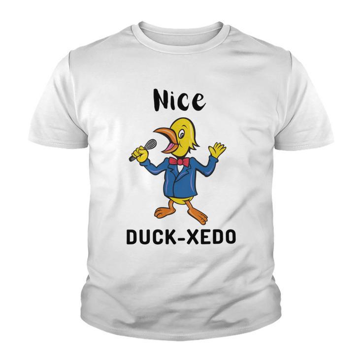 Nice Duckxedo  Duck Puns  Quack Puns  Duck Jokes Puns  Funny Duck Puns  Duck Related Puns Youth T-shirt