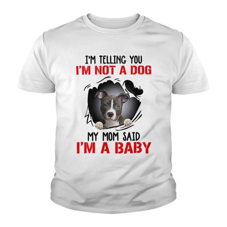 Pitbull Im Telling You Im Not A Dog 789 Shirt Youth T-shirt