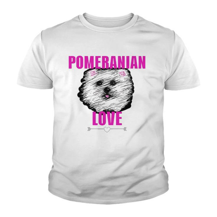 Pomeranian Dog Love Dog Owner Youth T-shirt