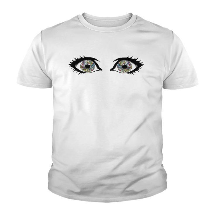 Psychedelic Eyeball Trippy Eyes  Youth T-shirt