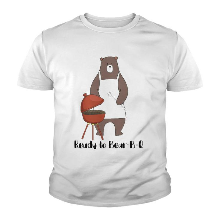 Ready To Bear B Q Funny Bbq Bear Youth T-shirt