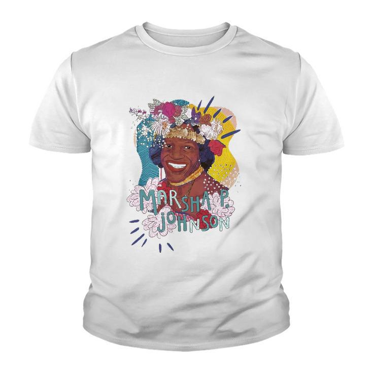 Rebel Girls Marsha P Johnson Portrait Youth T-shirt