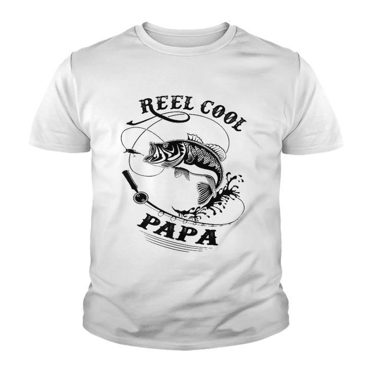Reel Cool Papa Tee  - Cool Fisherman Gift Tee Youth T-shirt