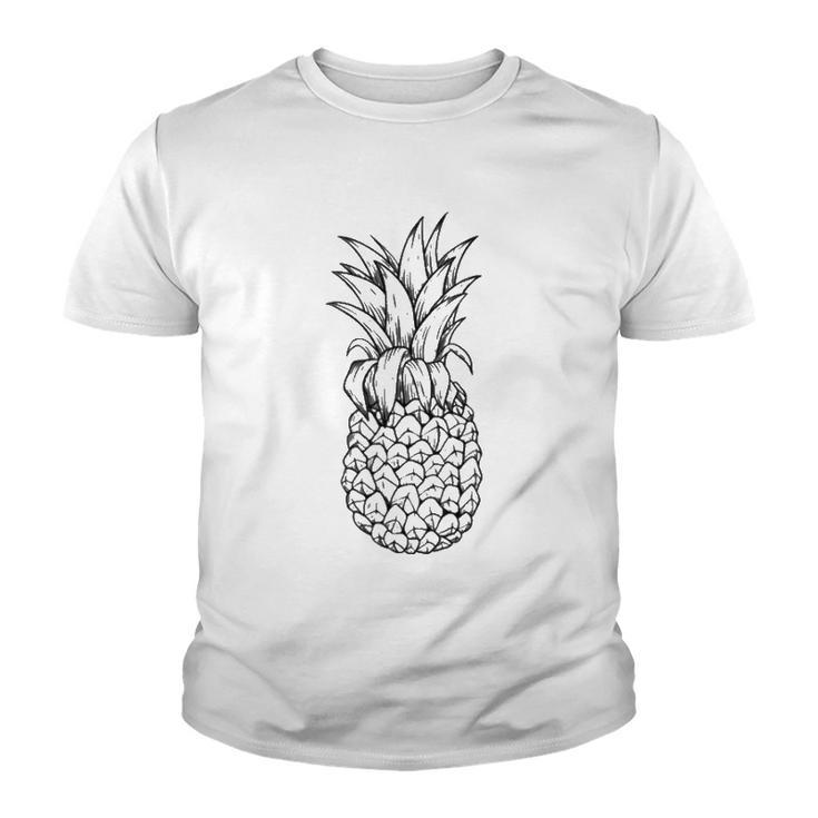 Retro Pineapple  80S Tropical Fruit Lover Gift Youth T-shirt