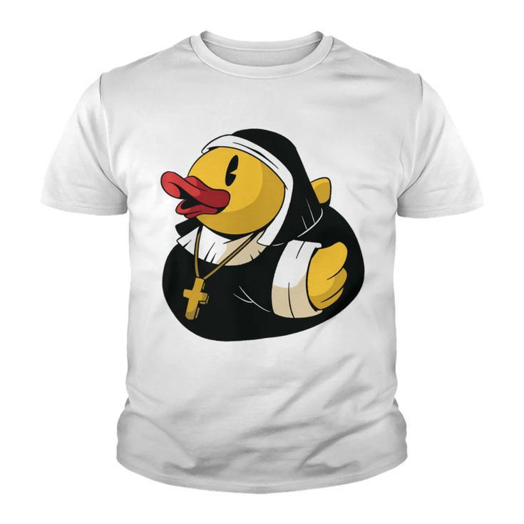 Rubber Duck Nun Youth T-shirt