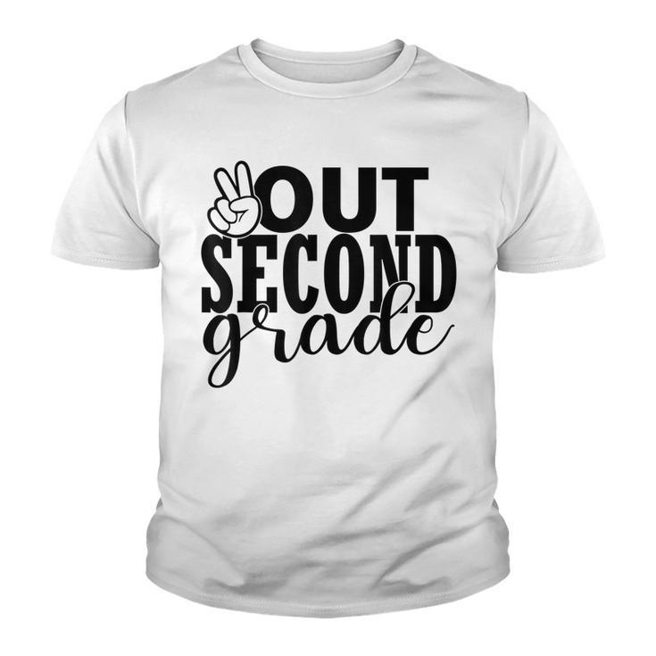 Second Grade Out School 2Nd Grade Peace Students Kids Youth T-shirt