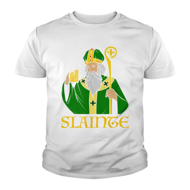 Slainte St Patricks Day Beer Saint Irish Gaelic L Sleeve   Youth T-shirt