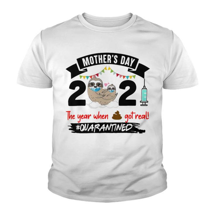 Sloth Mothers Day 2021 The Year When 848 Shirt Youth T-shirt