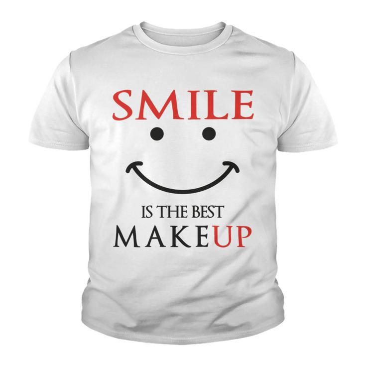 Smile Is The Best Makeup Youth T-shirt