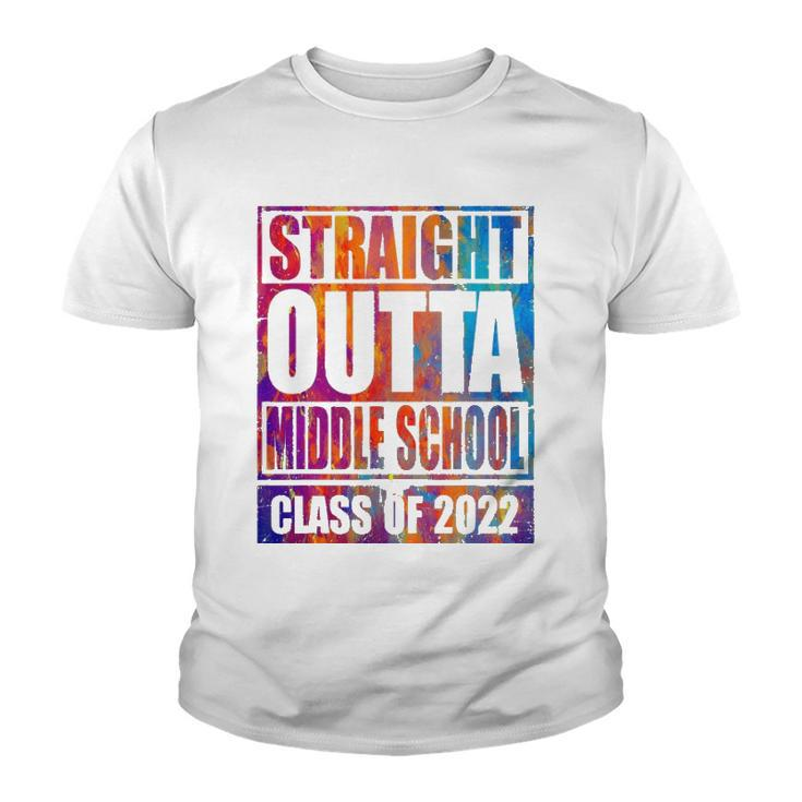 Straight Outta Middle School 2022 Graduation Youth T-shirt