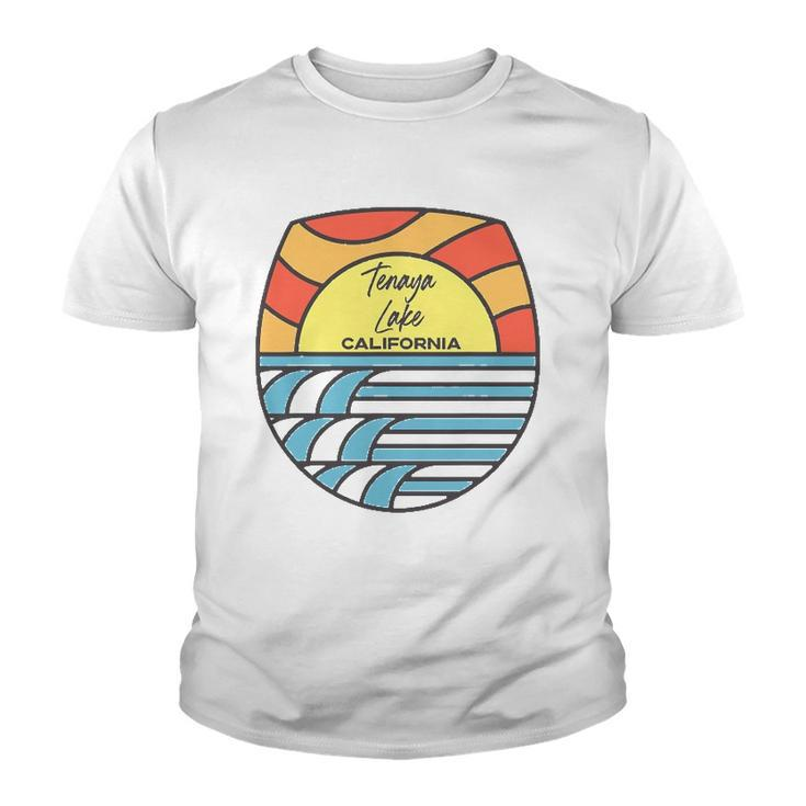 Tenaya Lake California Ca Sunset Souvenir Vacation Youth T-shirt