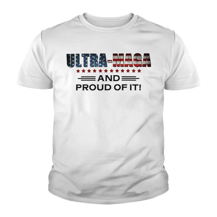 Ultra Maga And Proud Of It Antibiden  Youth T-shirt