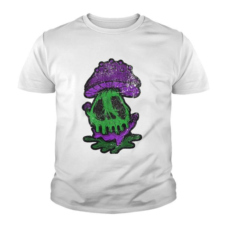Vintage Psychedelic Monster Mushroom Halloween Trip Costume Youth T-shirt