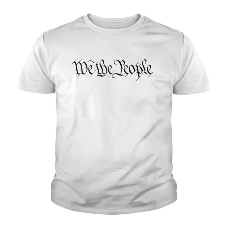 We The People Constitution Bill Of Rights American Raglan Baseball Tee Youth T-shirt