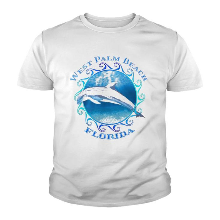 West Palm Beach Florida Vacation Souvenir Dolphin  Youth T-shirt