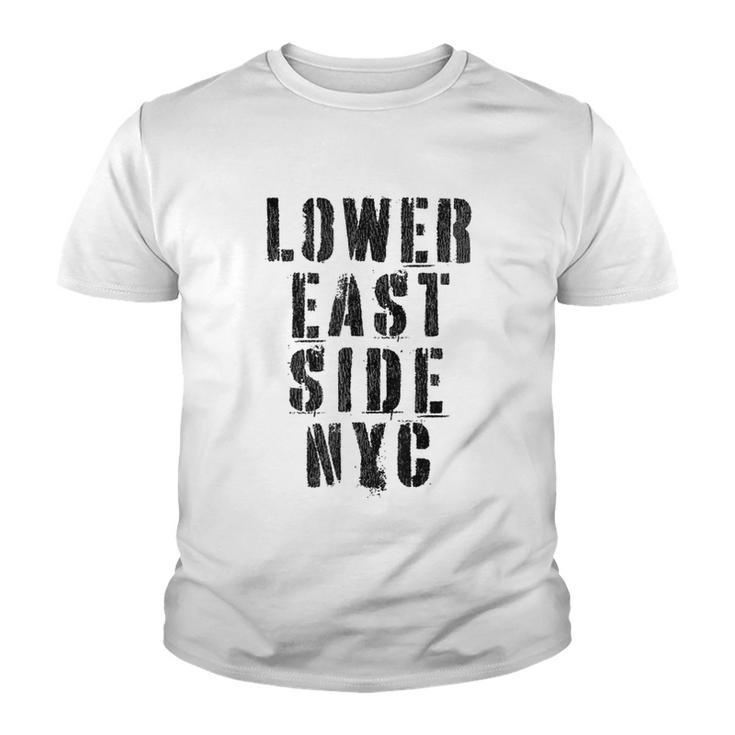 New York NY Stencil W Details  Youth T-shirt