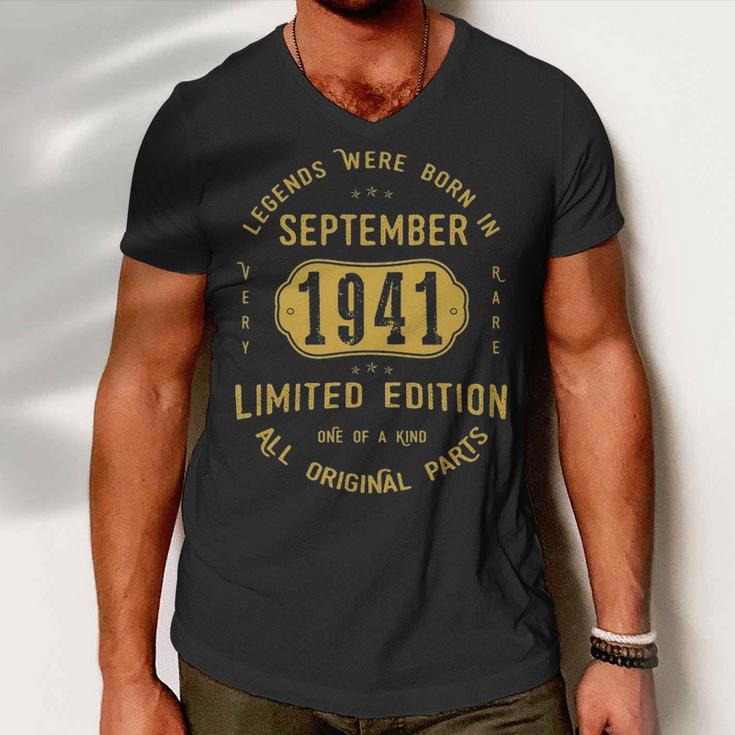1941 September Birthday Gift 1941 September Limited Edition Men V-Neck Tshirt