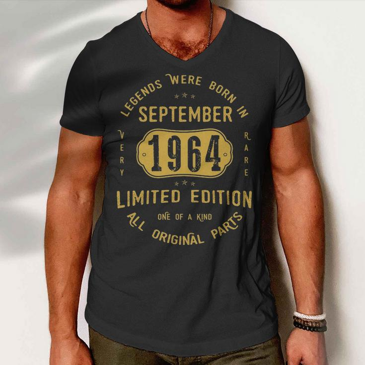 1964 September Birthday Gift 1964 September Limited Edition Men V-Neck Tshirt