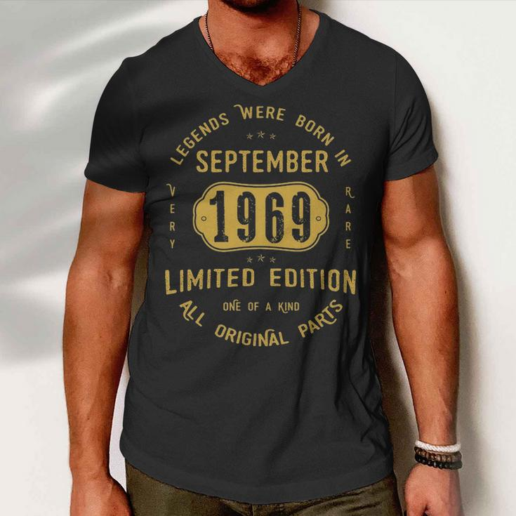 1969 September Birthday Gift 1969 September Limited Edition Men V-Neck Tshirt