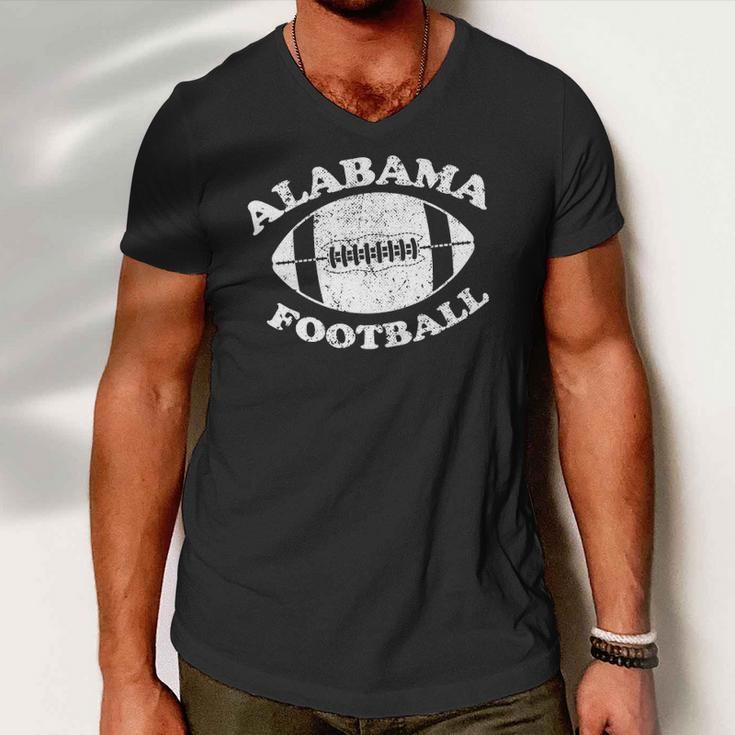 Alabama Football Vintage Distressed Style Men V-Neck Tshirt