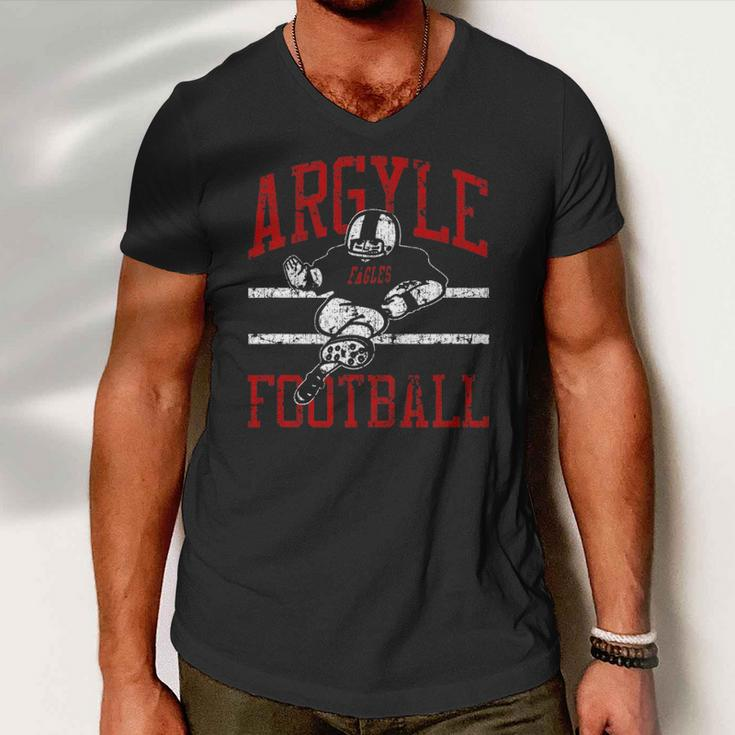Argyle Eagles Fb Player Vintage Football Men V-Neck Tshirt