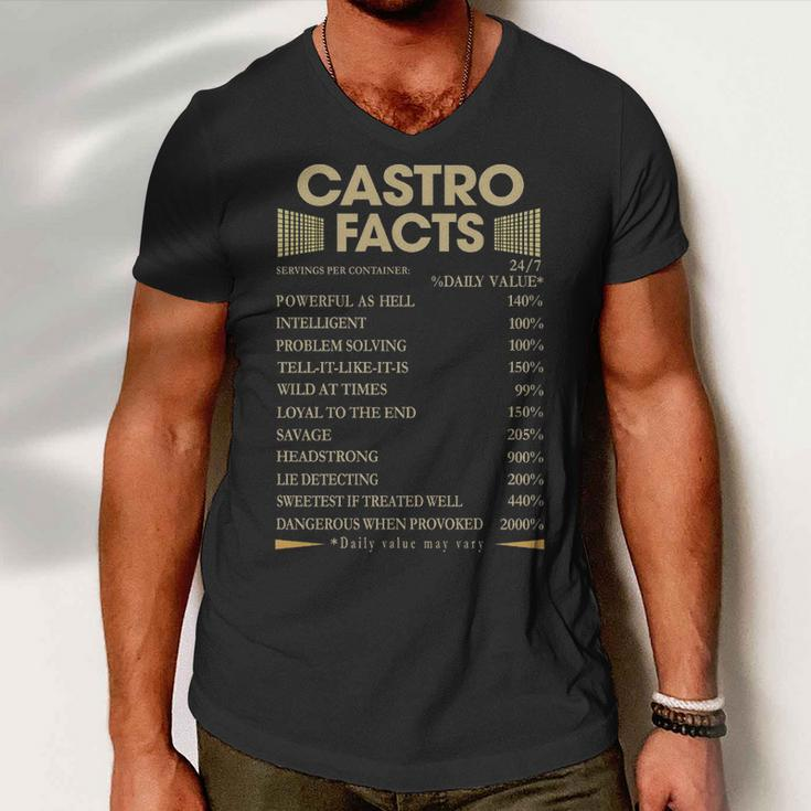 Castro Name Gift Castro Facts Men V-Neck Tshirt