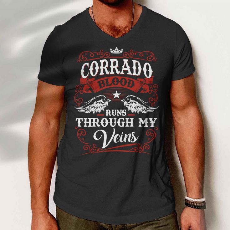 Corrado Name Shirt Corrado Family Name V2 Men V-Neck Tshirt