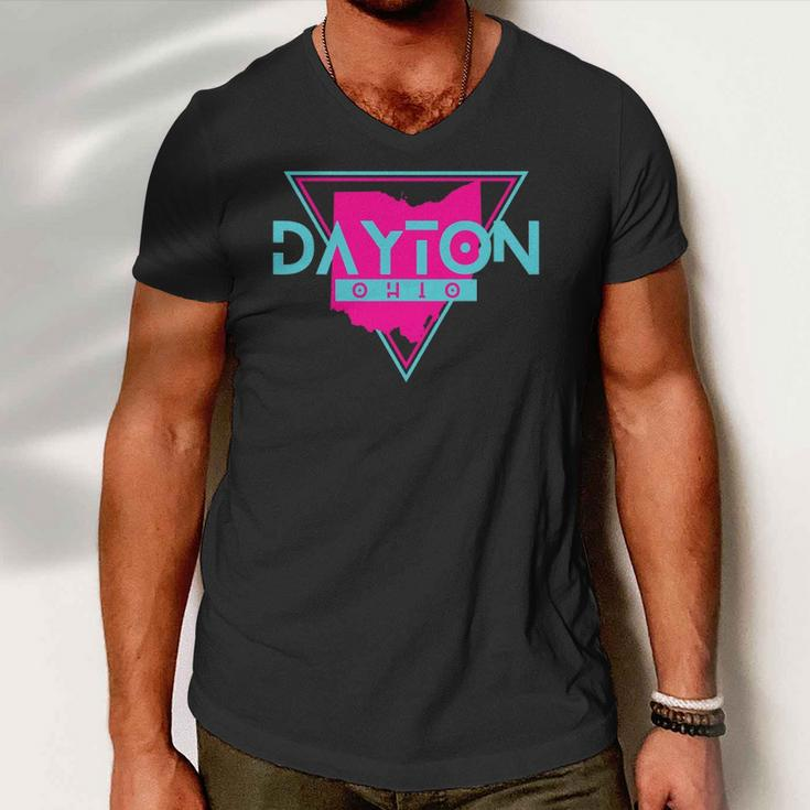 Dayton Ohio Triangle Souvenirs City Lover Gift Men V-Neck Tshirt