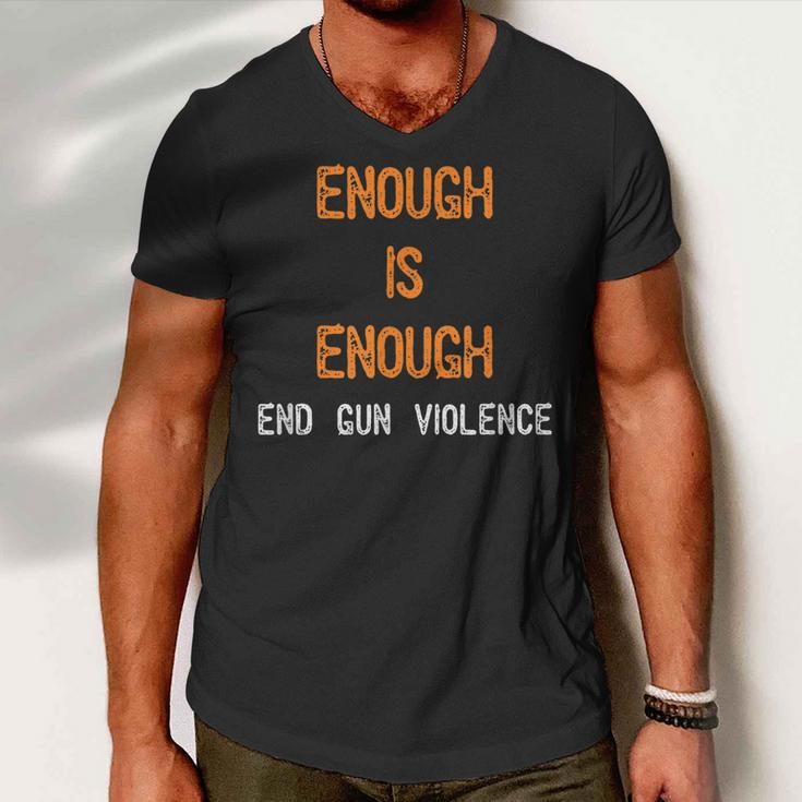 Enough Is Enough- End Gun Violence Men V-Neck Tshirt