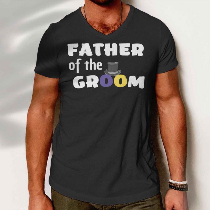 Father Of The Groom Getting Ready For The Wedding Men V-Neck Tshirt