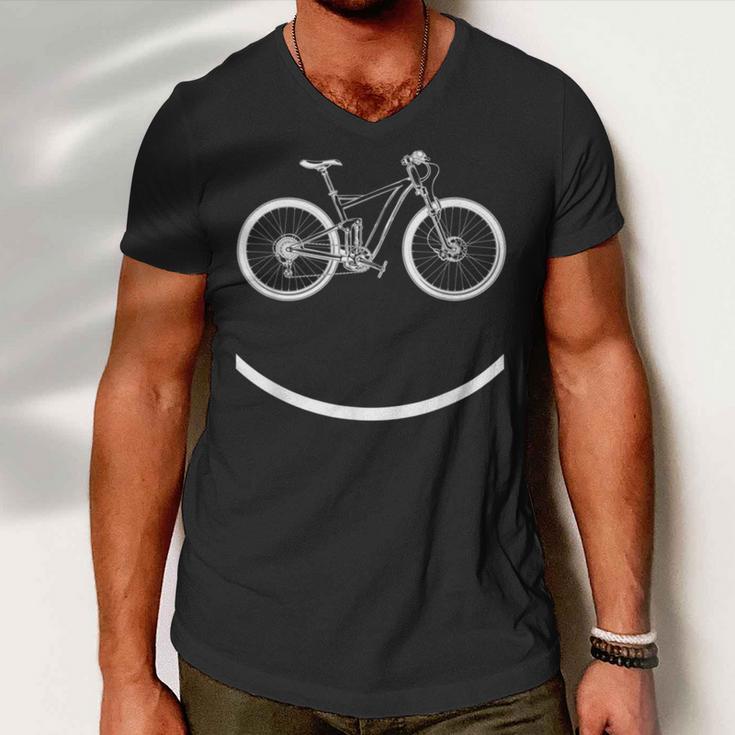 Funny Mountain Bike Evolution Biker Best V4 Men V-Neck Tshirt