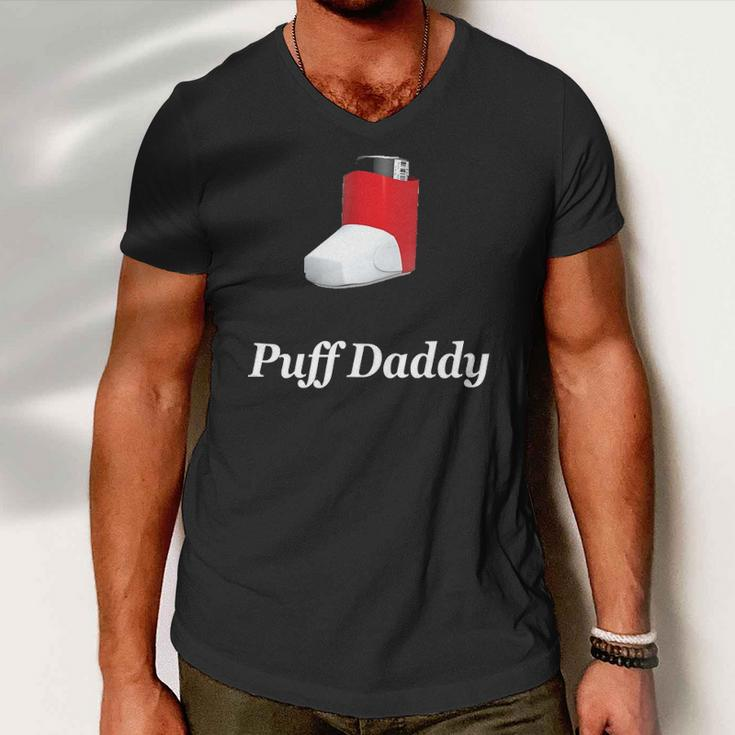 Funny Puff Daddy Asthma Awareness Gift Men V-Neck Tshirt