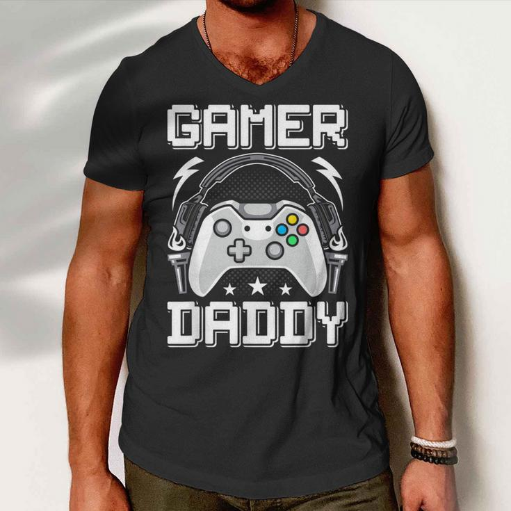 Gamer Daddy Video Gamer Gaming Men V-Neck Tshirt