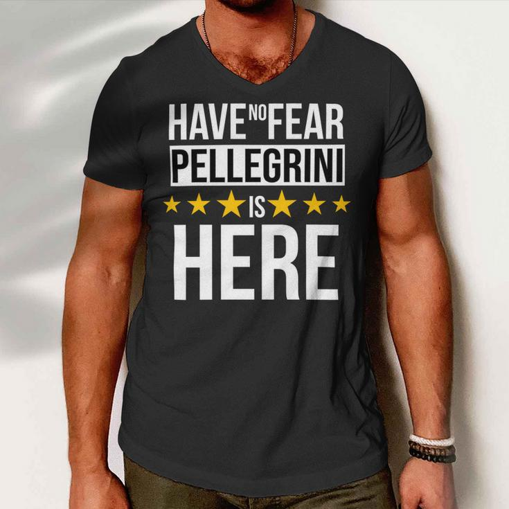 Have No Fear Pellegrini Is Here Name Men V-Neck Tshirt