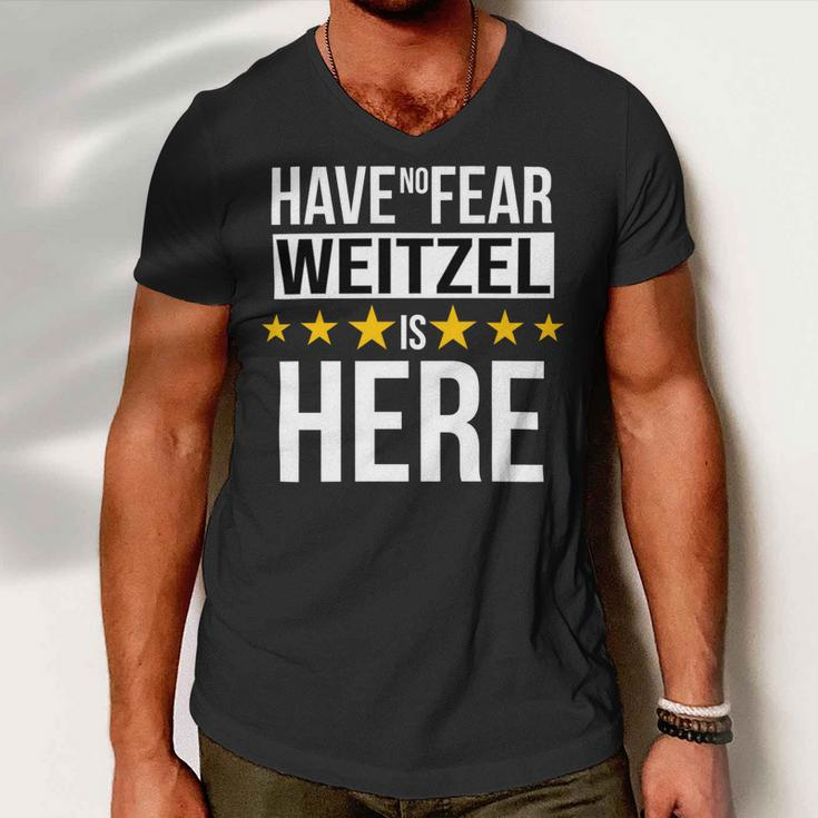 Have No Fear Weitzel Is Here Name Men V-Neck Tshirt