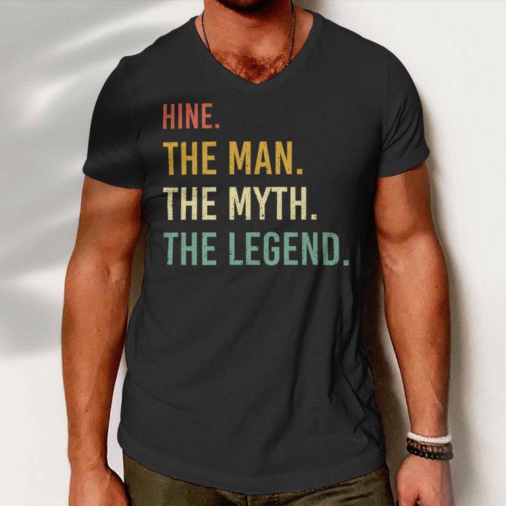 Hine Name Shirt Hine Family Name V5 Men V-Neck Tshirt