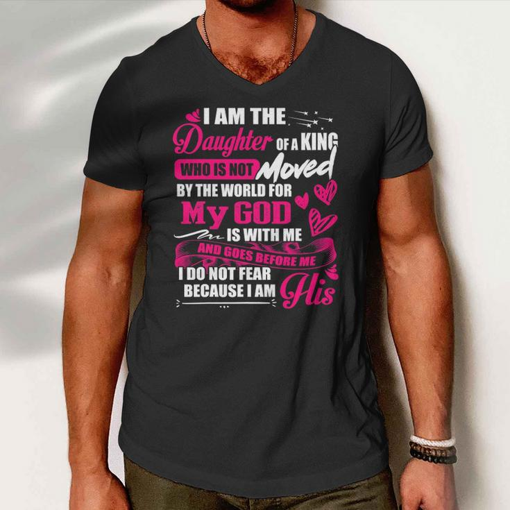 I Am The Daughter Of A King Fathers Day For Women Men V-Neck Tshirt
