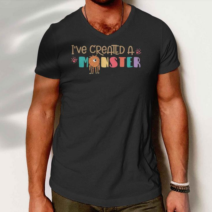 Ive Created A Monster Matching Parent Child Men V-Neck Tshirt