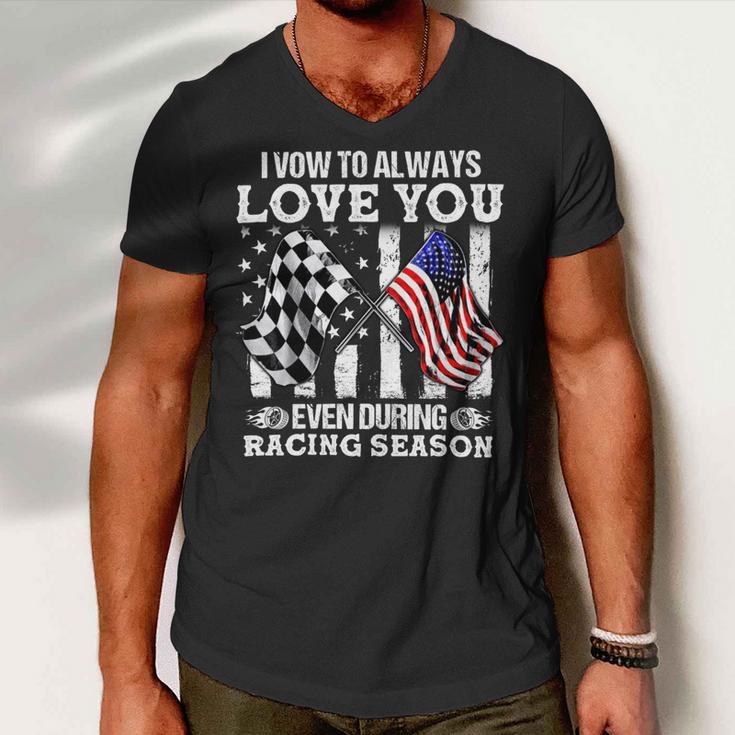 Love You During Racing Season Men V-Neck Tshirt