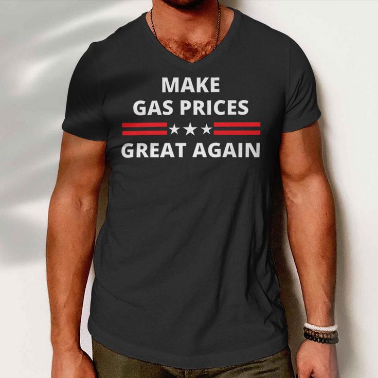 Make Gas Prices Great Again Anti-Biden Trump Republican 2024 414 Trending Shirt Men V-Neck Tshirt