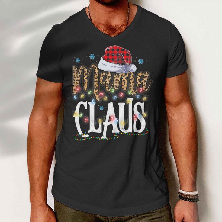 Mama Nana Claus Christmas Pajamas 505 Shirt Men V-Neck Tshirt