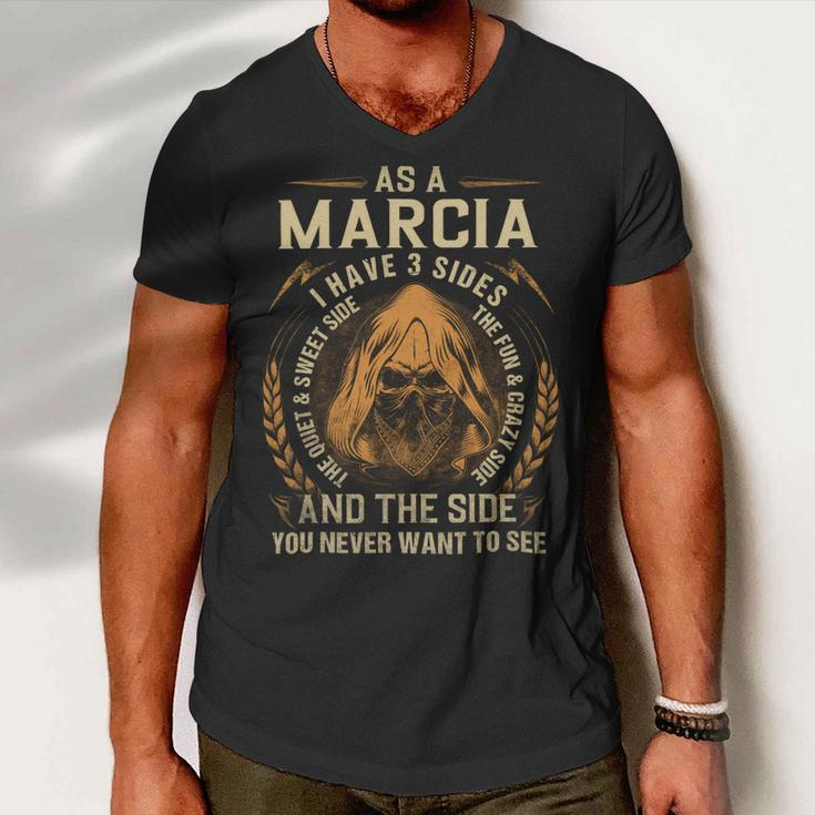 Marcia Name Shirt Marcia Family Name V2 Men V-Neck Tshirt