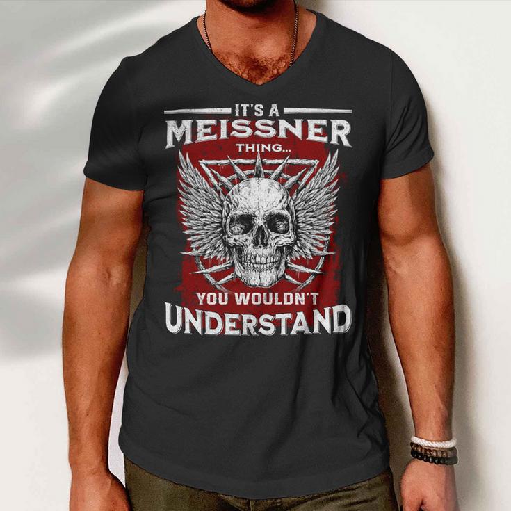 Meissner Name Shirt Meissner Family Name V3 Men V-Neck Tshirt