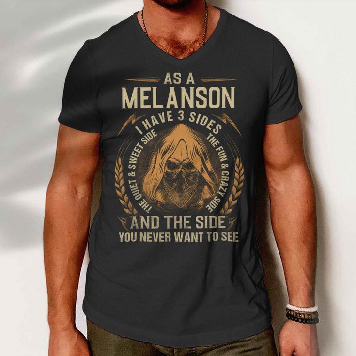 Melanson Name Shirt Melanson Family Name V3 Men V-Neck Tshirt